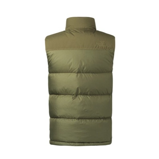 *零碼出清(男)【The North Face】防潑800蓬鬆保暖羽絨水羽絨背心(剩S)-橄欖綠NF0A35BLYCS-細節圖2