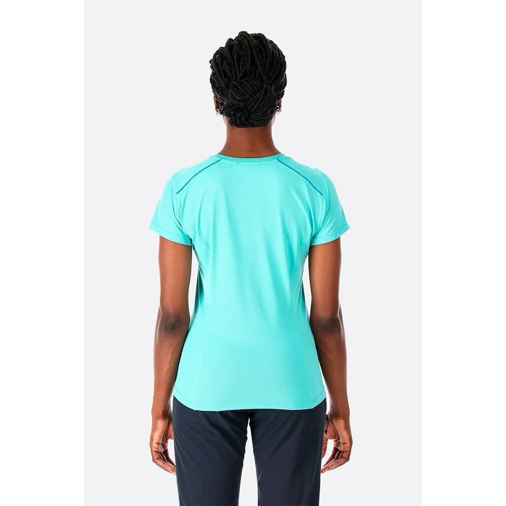 (女)【RAB】Force Tee 短袖上衣- 暴風藍 RQBL06TMB-細節圖2