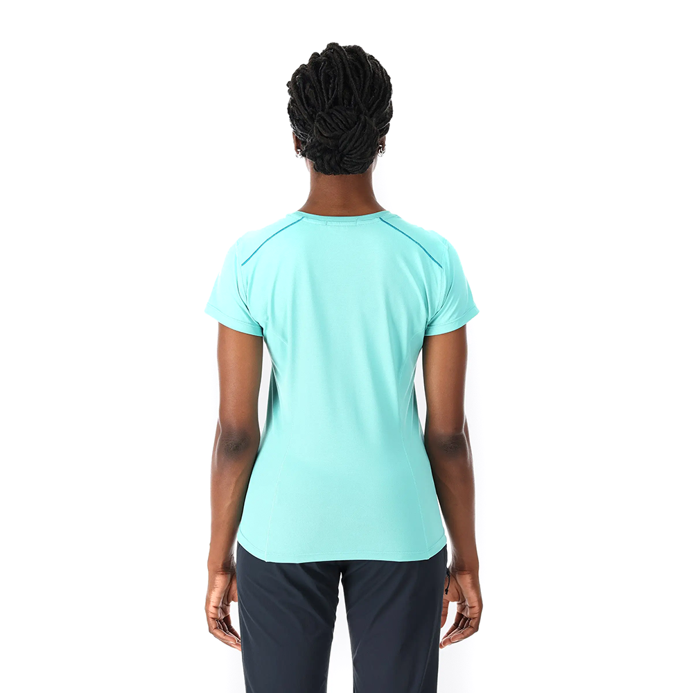 (女)【RAB】Force Tee 短袖上衣- 鯨灰 RQBL06BEL-細節圖3