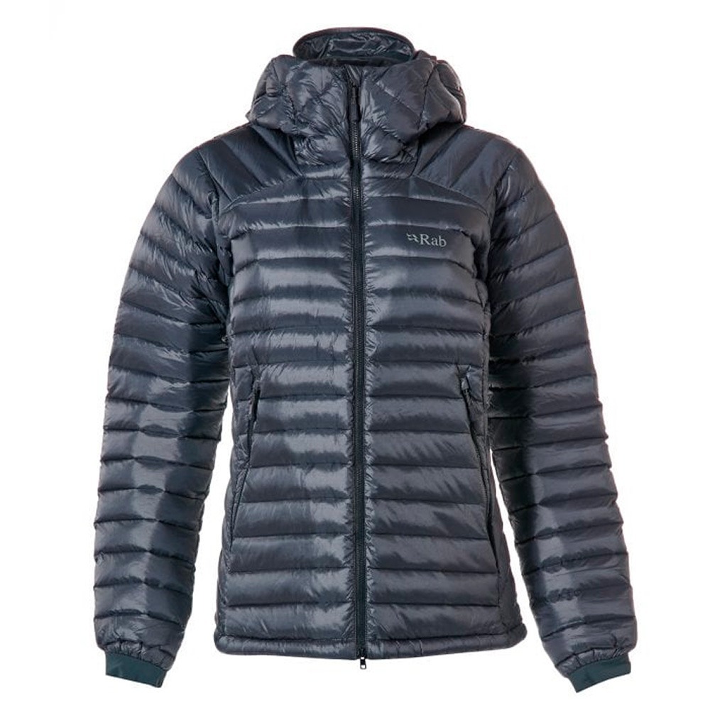 *過季出清*(女)【RAB】Microlight Summit 羽絨連帽外套-青藍/鋼鐵藍 53833QDA89-細節圖4