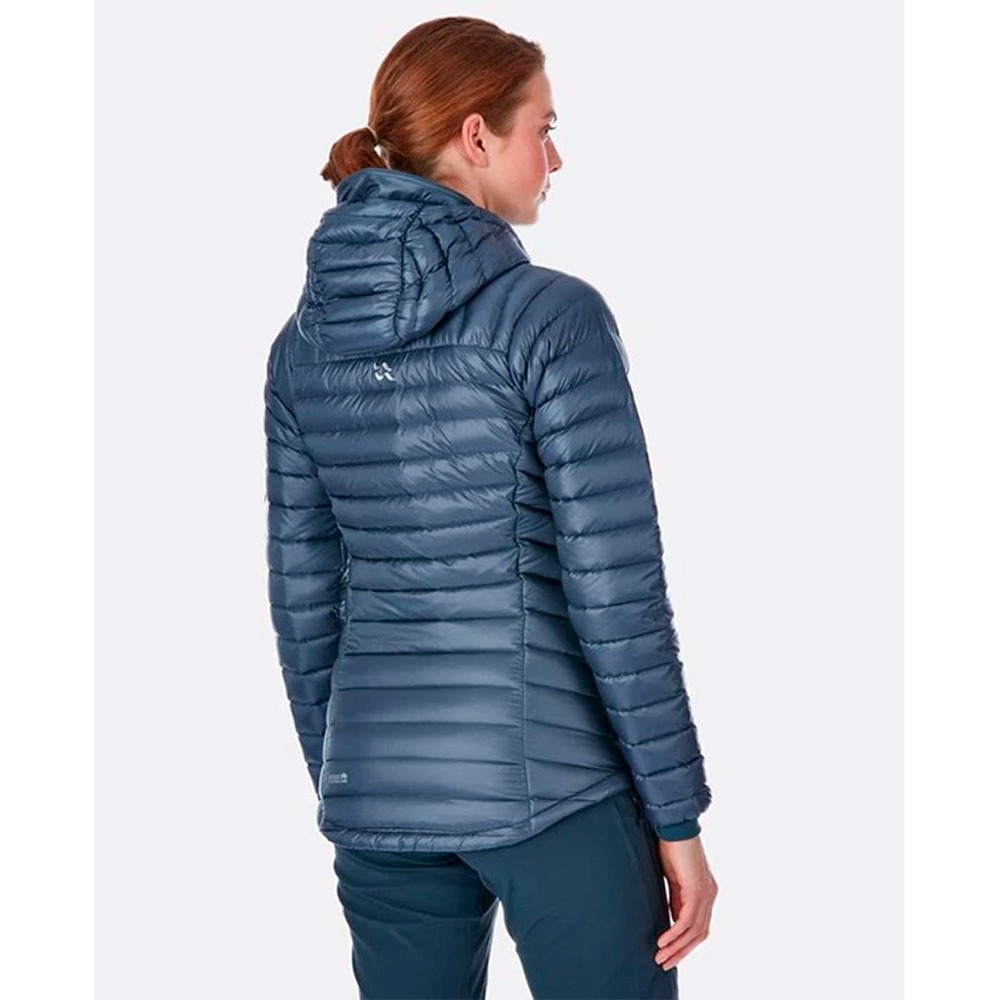 *過季出清*(女)【RAB】Microlight Summit 羽絨連帽外套-青藍/鋼鐵藍 53833QDA89-細節圖5