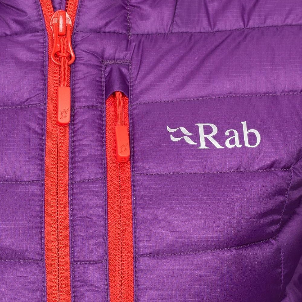 *零碼出清*(女)【RAB】MICROLIGHT 超輕連帽羽絨外套(剩12號)-紫色 53833QDA65N-細節圖4