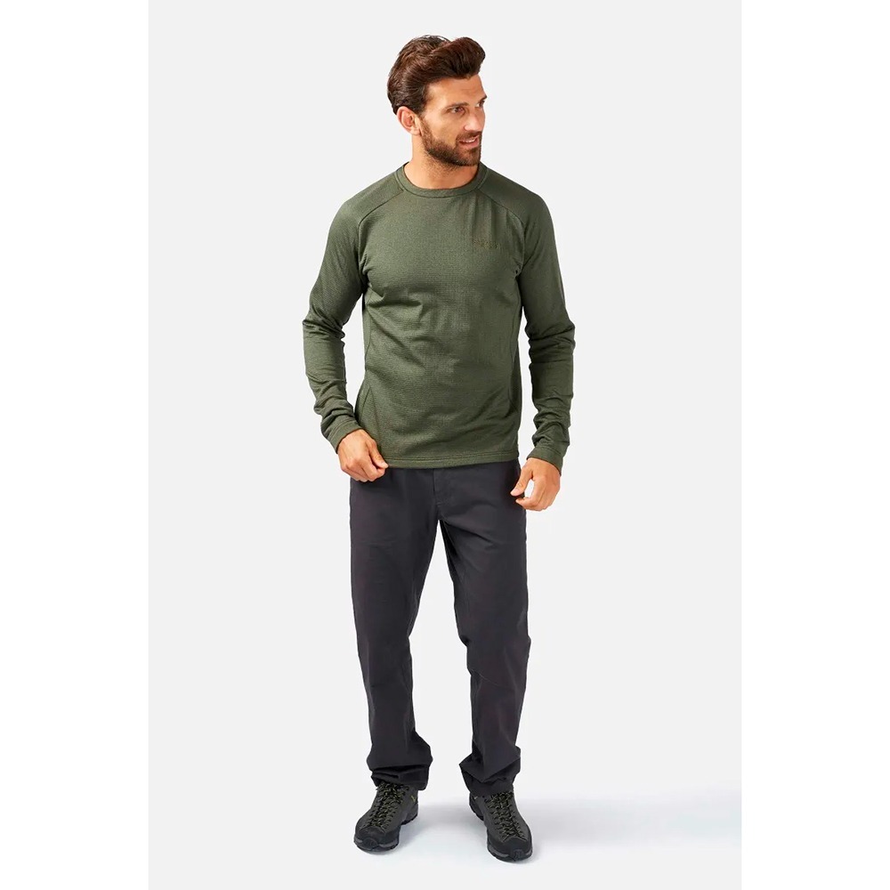 (男)【RAB】Men＇s Graviton Crew長袖保暖排汗衣-鯨魚灰 RQFF89BEL-細節圖2