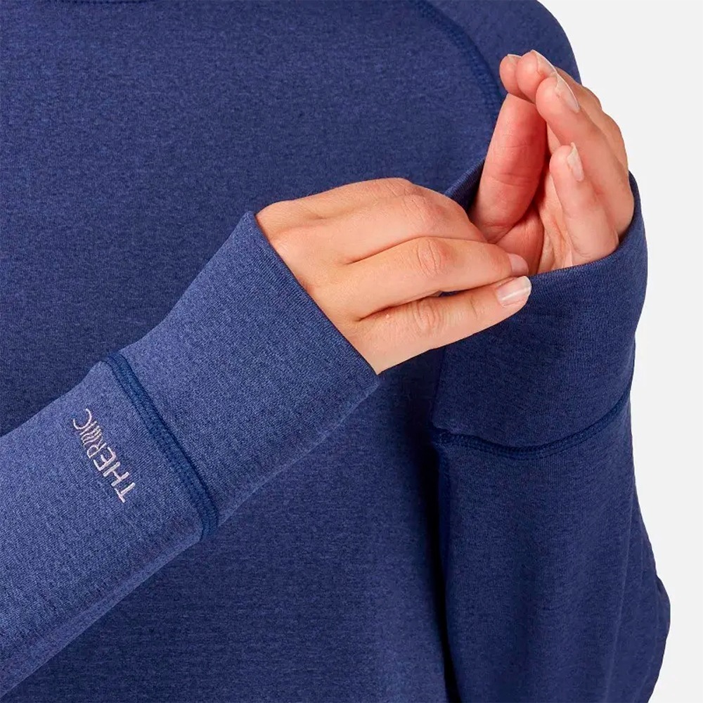 (女)【RAB】Women＇s Nexus Crew長袖保暖排汗衣-獵戶藍 RQFF88ORB-細節圖2