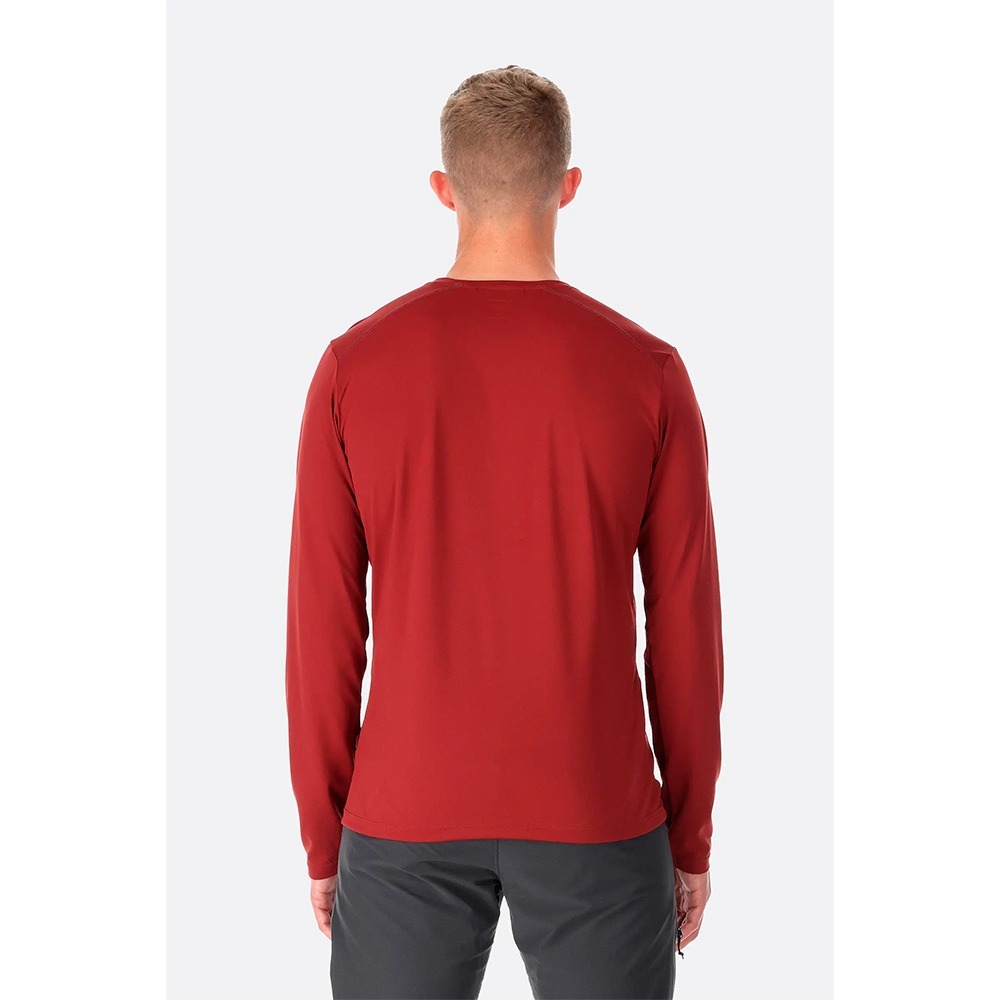 (男)【RAB】Men＇s Force LS Tee 長袖上衣-石墨灰/暴風藍 RQBL07GRH/RQBL07TMB-細節圖4