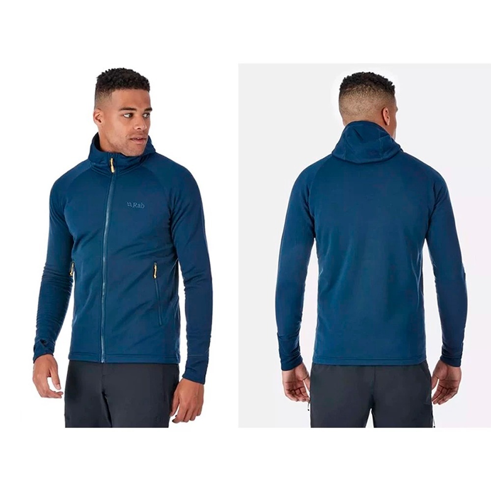 零碼出清(男)【RAB】Power Stretch Pro 中層/彈性保暖外套 剩2XL-黑 53833QFA93BL-細節圖5