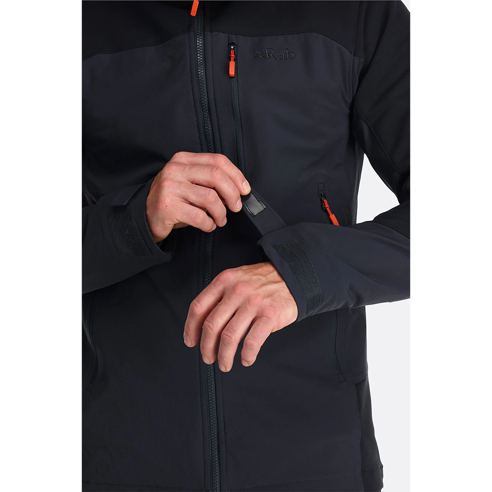 (男)【RAB】Scimitar Jacket 軟殼連帽外套 -軍綠 RQWS61ARM-細節圖3
