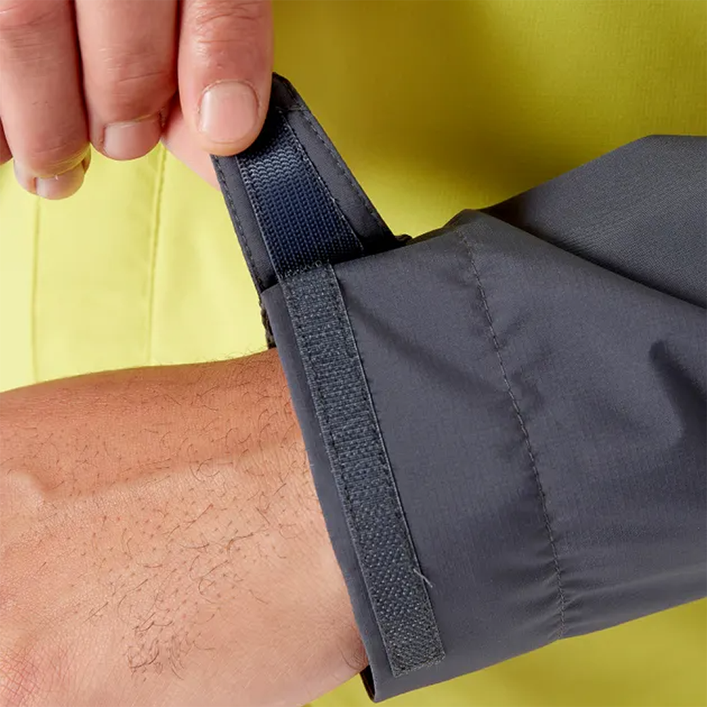 (男)【RAB】Downpour Eco Waterproof  輕量防風防水連帽外套 -橘鯨魚灰 RQWG82MAB-細節圖5