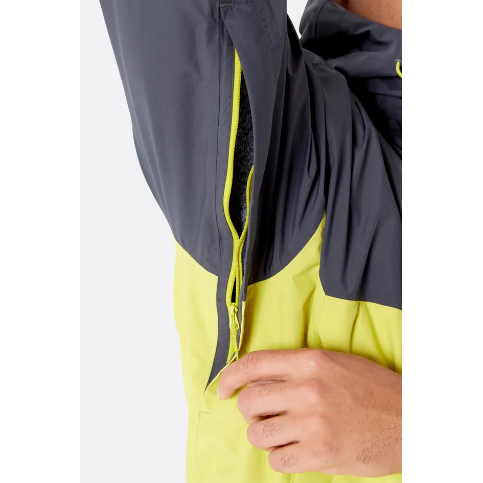 (男)【RAB】Downpour Eco Waterproof  輕量防風防水連帽外套 -黑 RQWG82BL-細節圖5