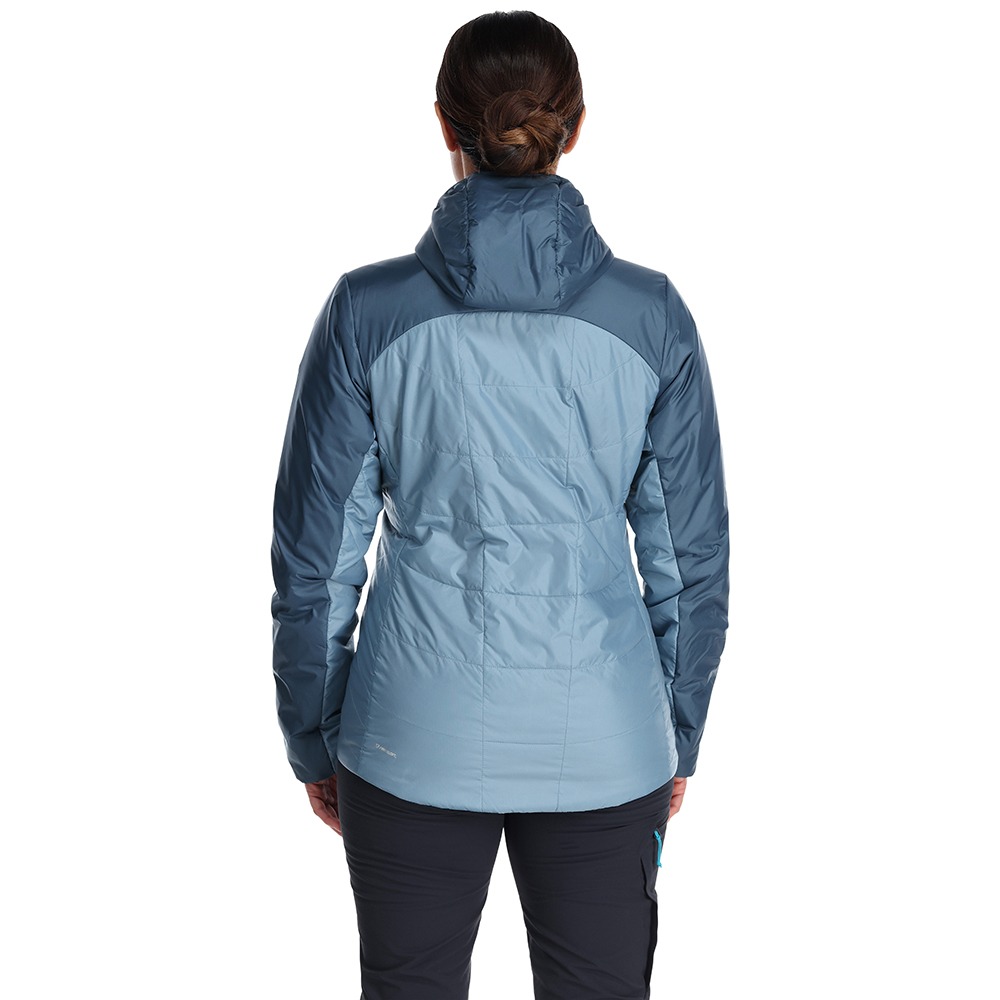 (女)【RAB】Xenon 2.0 輕量保暖化纖連帽外套 - 藍灰 RQIO95OBC-細節圖2