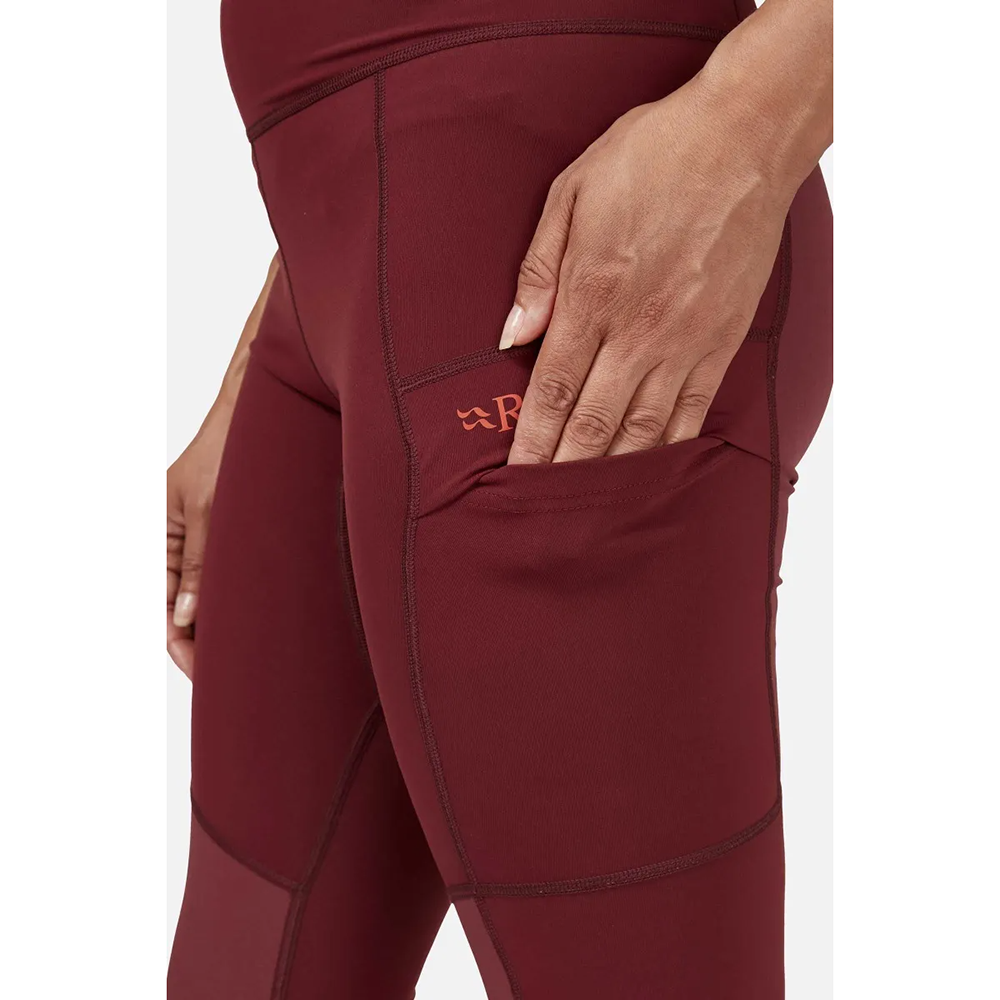 (女)【RAB】Horizon Tights 耐磨彈性緊身褲(剩L)- 黑 RQFV09BLK-細節圖3