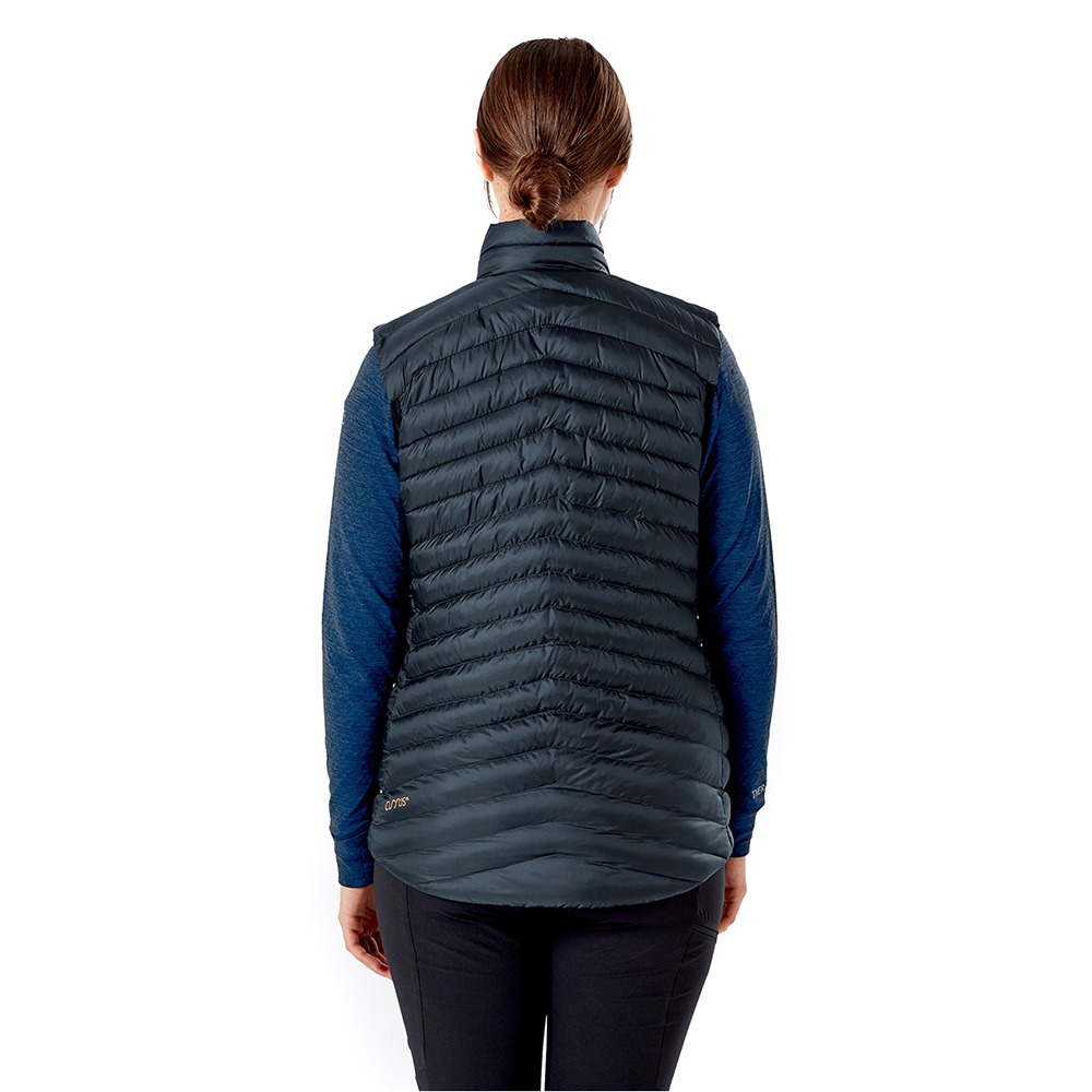 (女)【RAB】Cirrus Vest 保暖背心(剩12號)-黑 RQIO67BL-細節圖2