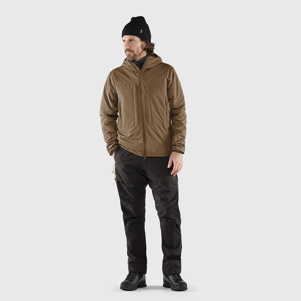 (男) 【北極狐Fjallraven】Keb Wool Padded 保暖機能夾克-森林棕 / 黑 86399-細節圖6