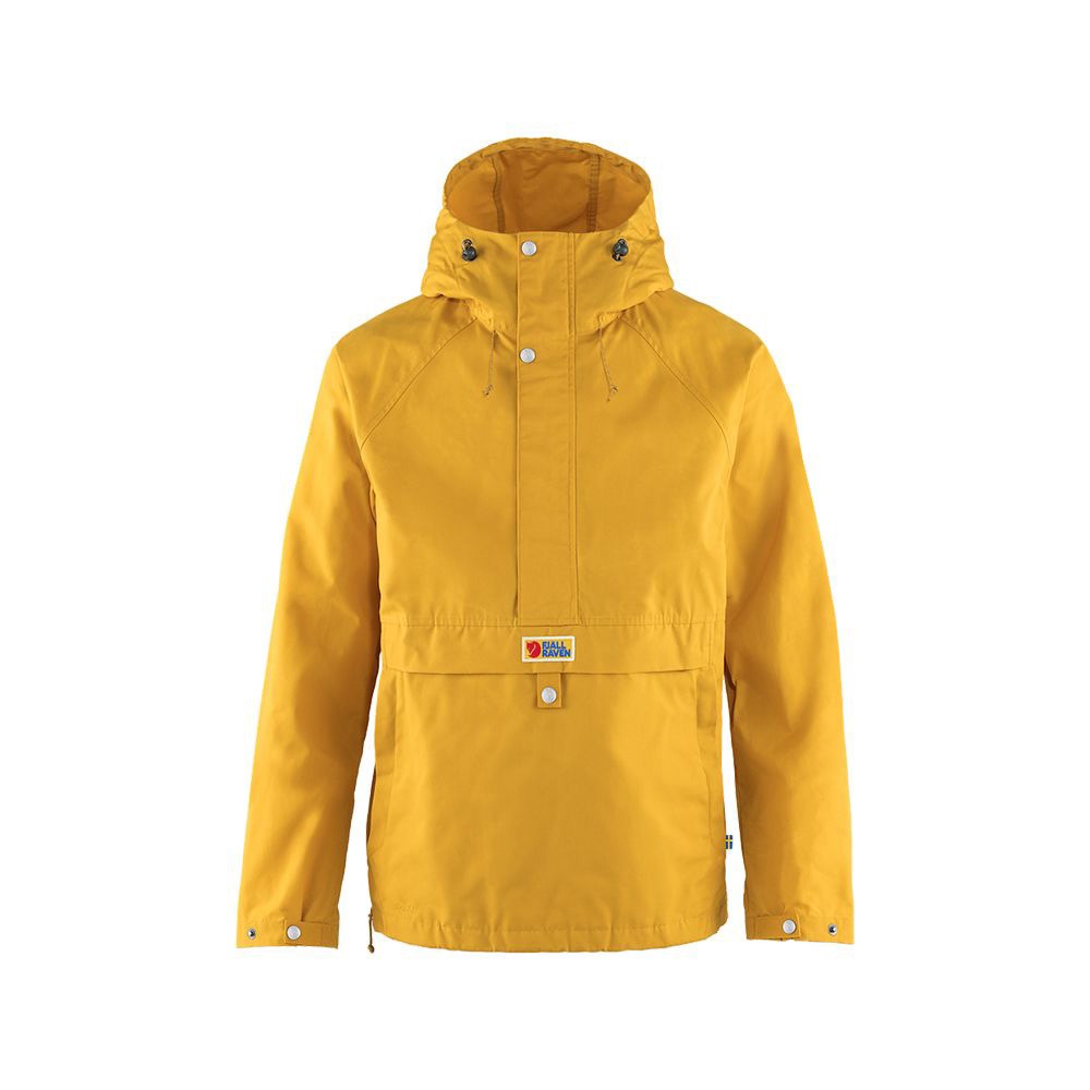 (男)【北極狐Fjallraven】Vardag Anorak 半開襟夾克-芥末黃 87008-161-細節圖2