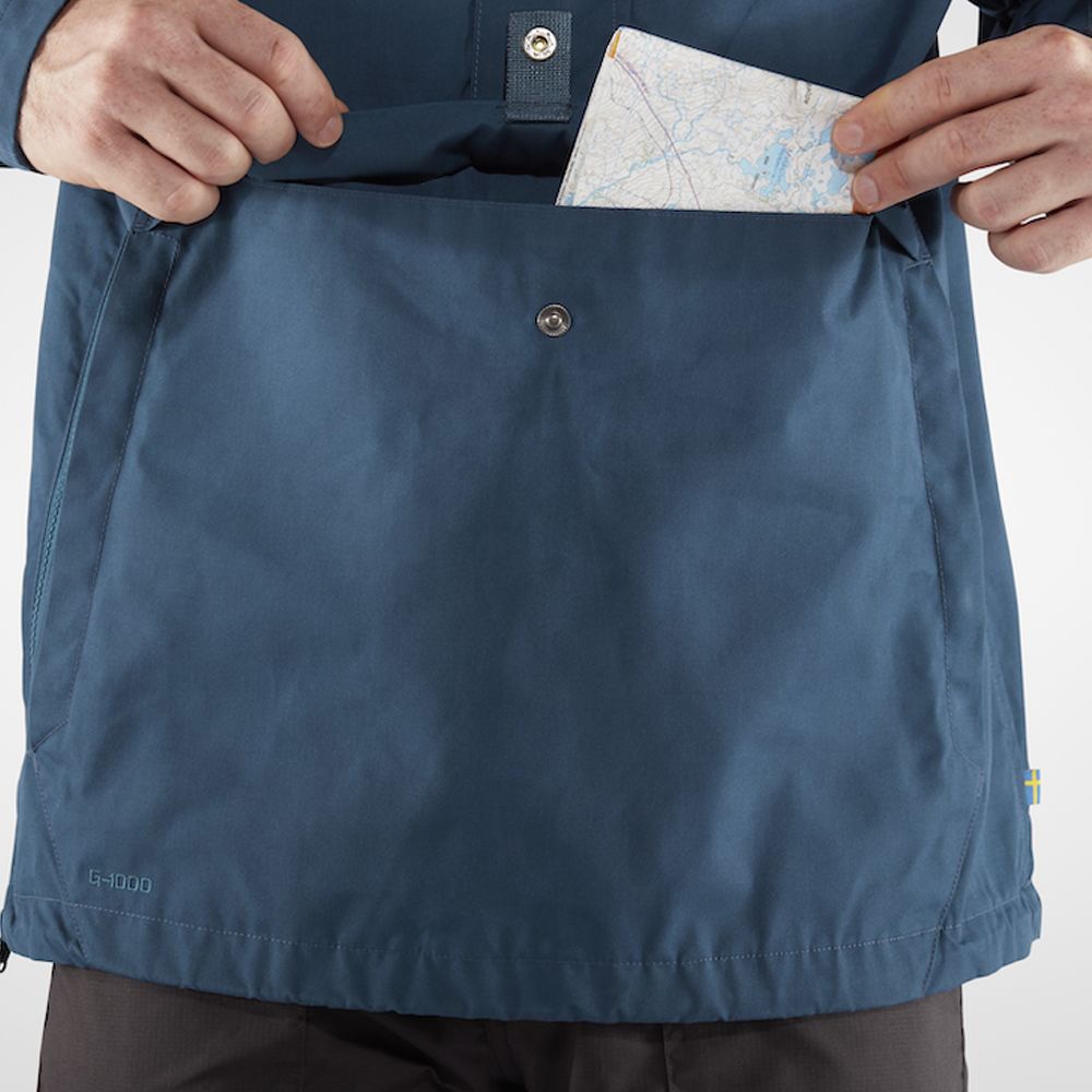 (男)【北極狐Fjallraven】Vardag Anorak 半開襟夾克-芥末黃 87008-161-細節圖4