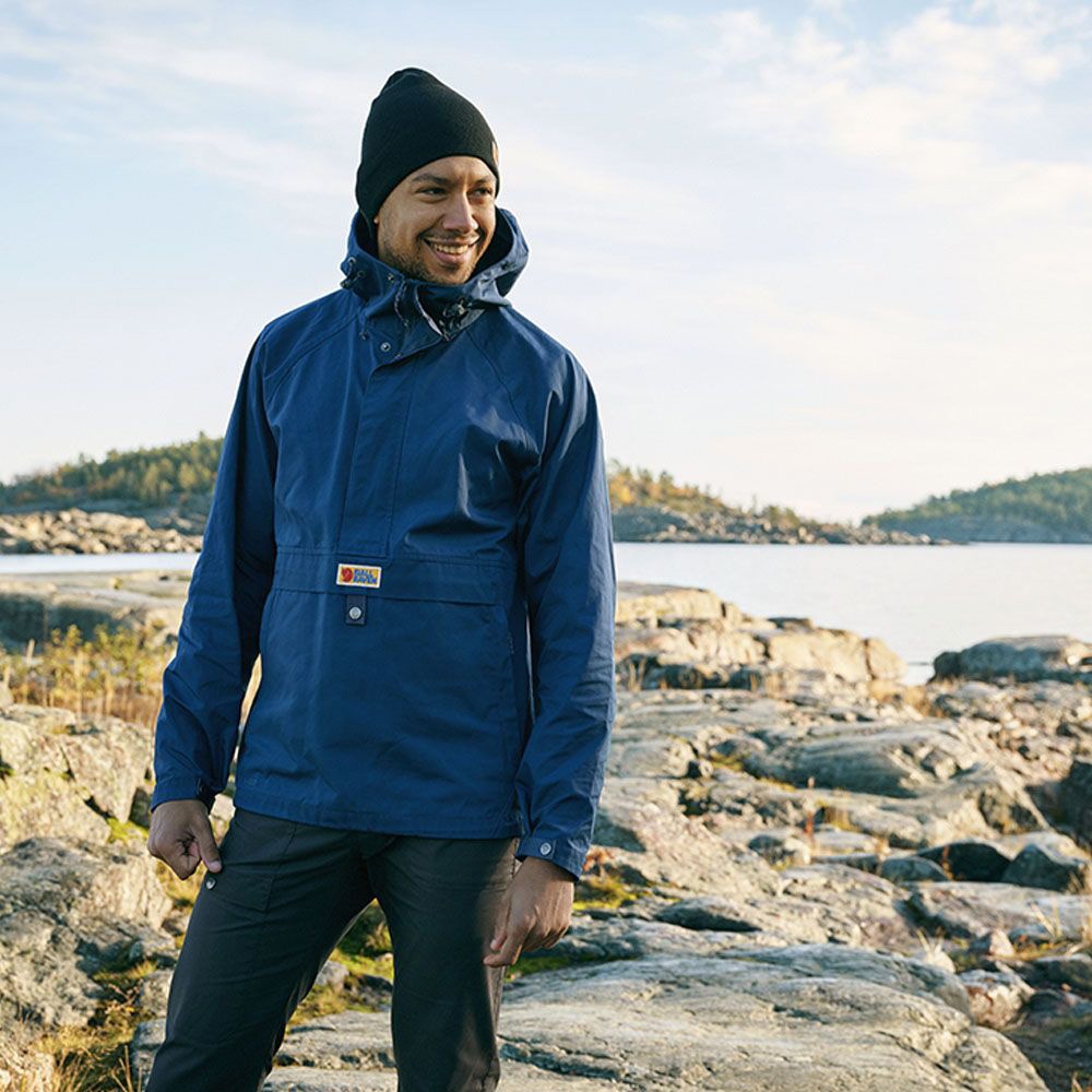 (男)【北極狐Fjallraven】Vardag Anorak 半開襟夾克-芥末黃 87008-161-細節圖5