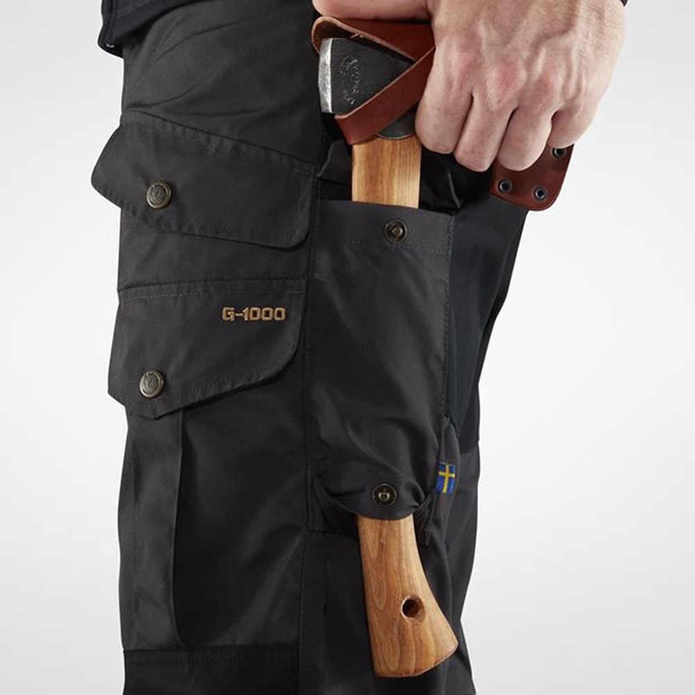 (男)【北極狐Fjallraven】Barents Pro Trousers耐磨休閒雙色長褲-深橄欖81761-633-細節圖3