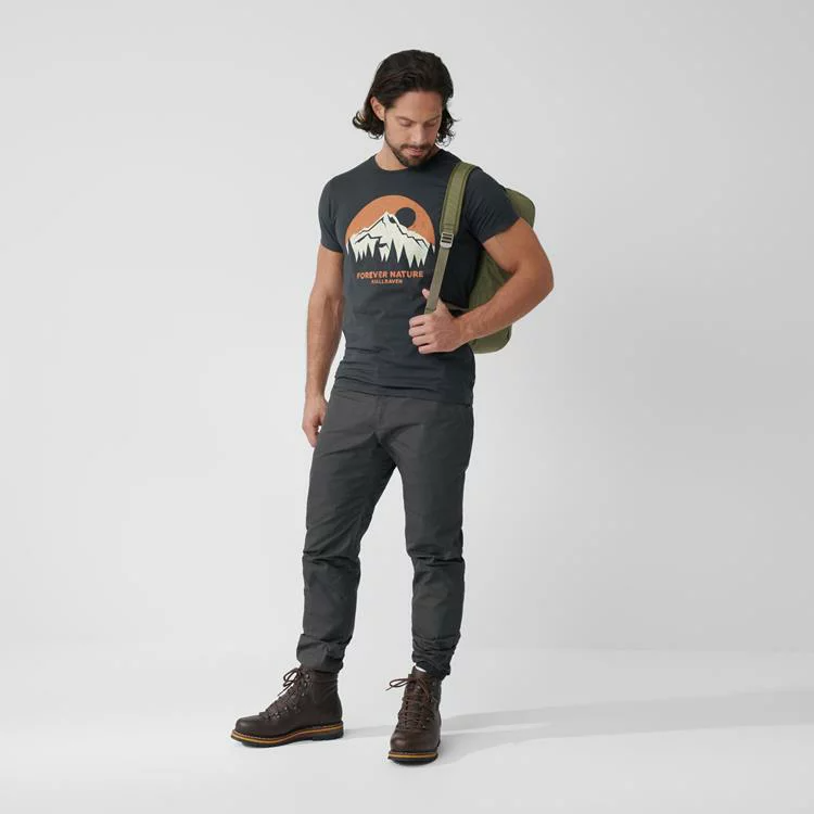 (男)【北極狐Fjallraven】Nature T 有機棉短袖T恤-赤陶棕 87053-243-細節圖4