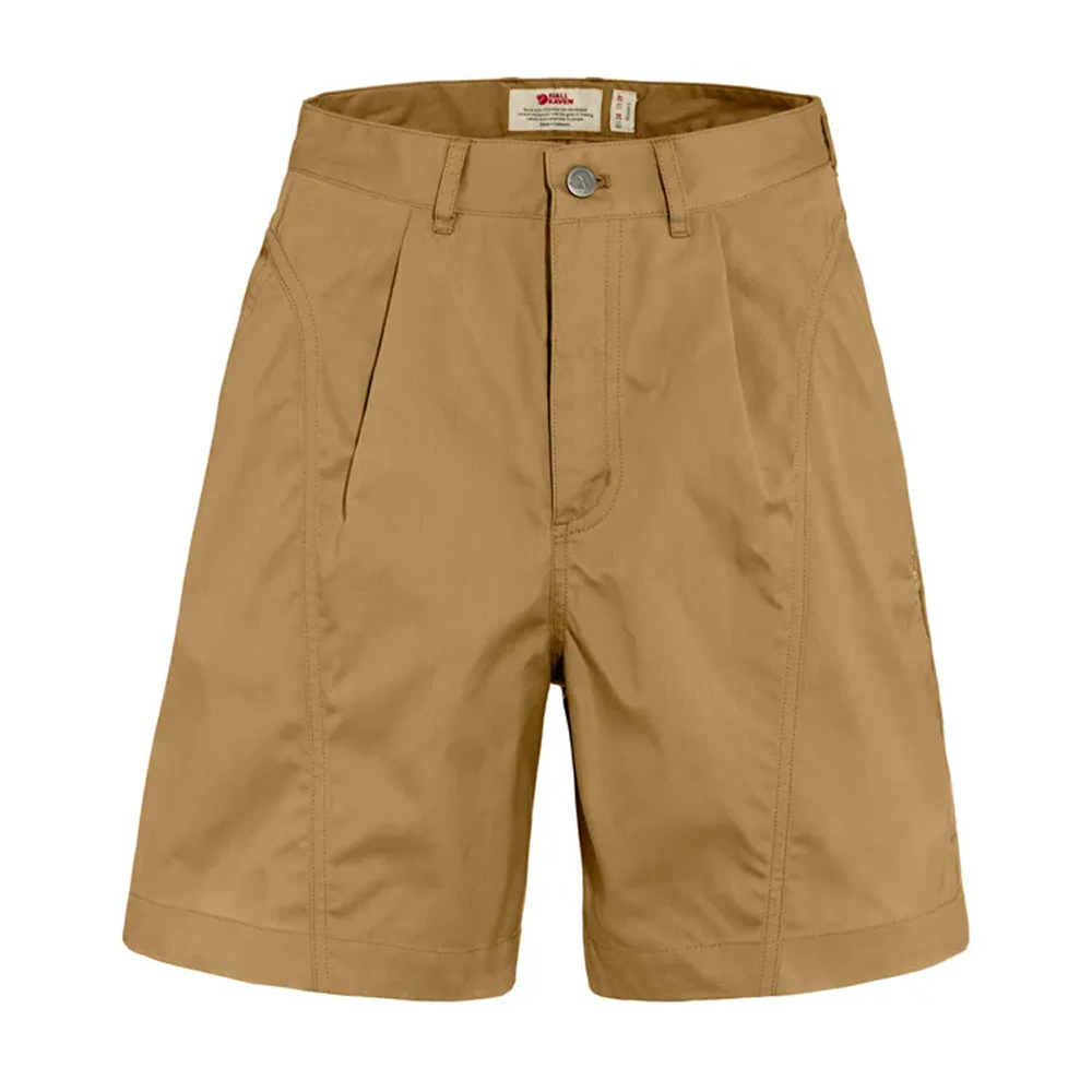 (女)【北極狐Fjallraven】Vardag 短褲-深灰/蕎麥棕 87105-030/87105-232-細節圖3