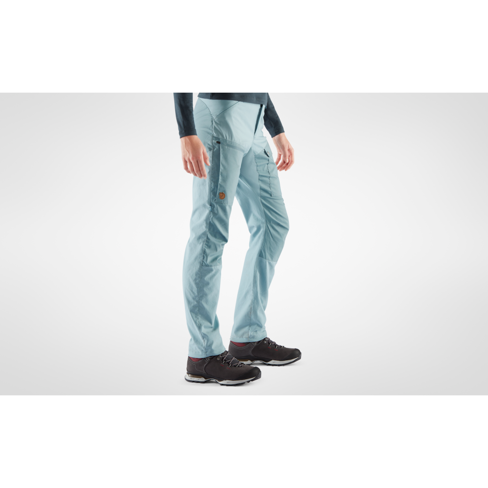 (女)【北極狐Fjallraven】Abisko Midsummer 彈性長褲(短版)-藍 898278-534555-細節圖5