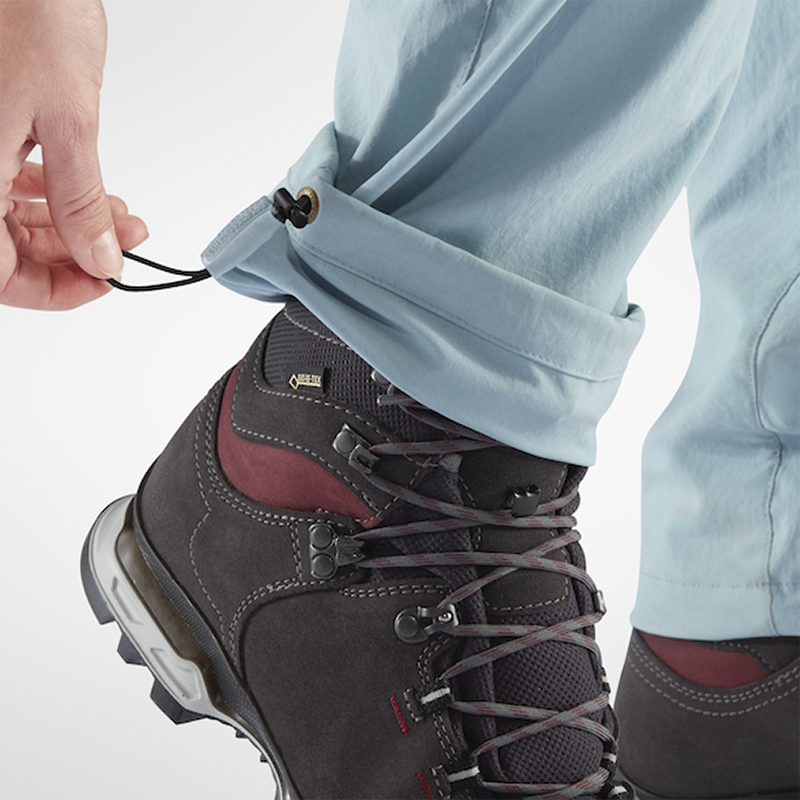 (女)【北極狐Fjallraven】Abisko Midsummer彈性長褲(短版-剩36)-黑 89827S-550-細節圖6