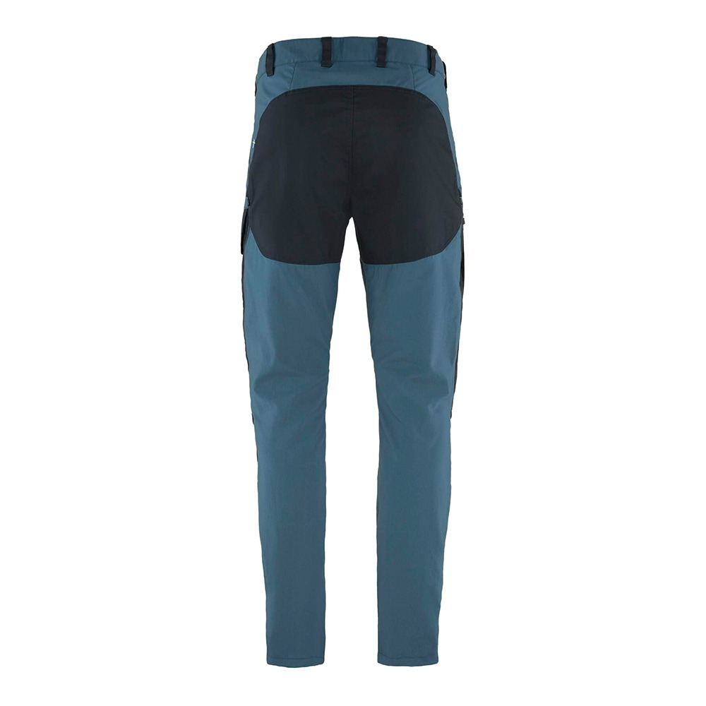(男)【北極狐Fjallraven】Abisko Midsummer 拼接彈性長褲 藍  81152R-534-555-細節圖2