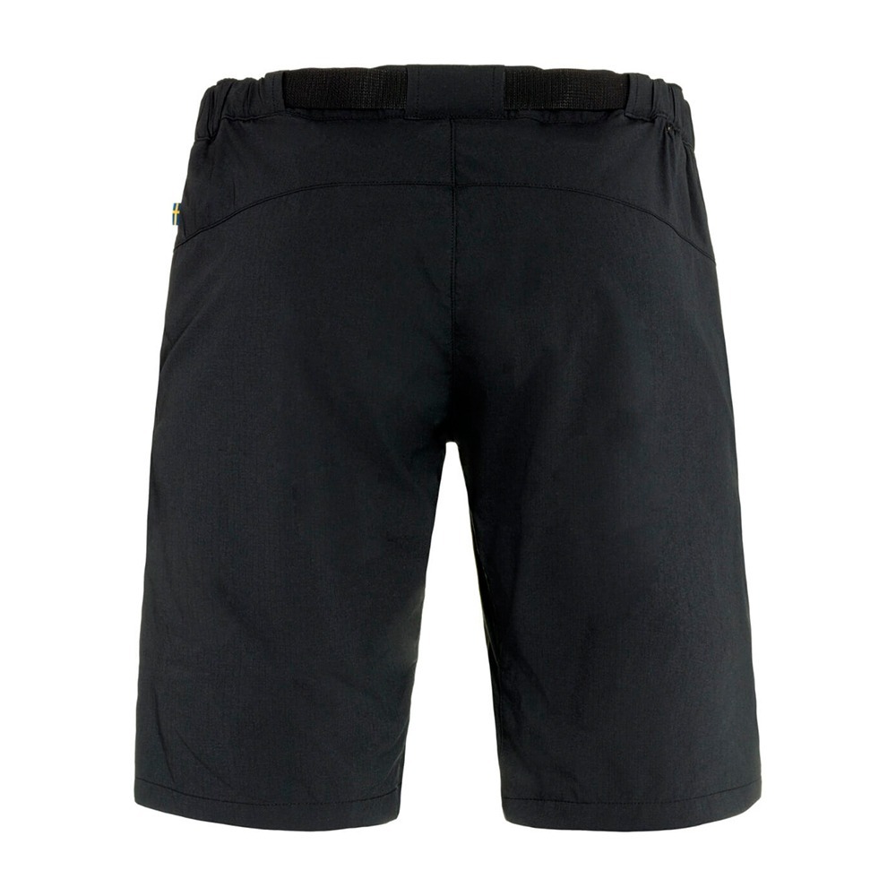 (男)【北極狐Fjallraven】High Coast Hike Shorts M 彈性短褲-黑 82894-550-細節圖2