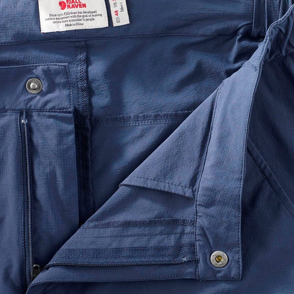 (男)【北極狐Fjallraven】High Coast Hike Shorts M 彈性短褲-黑 82894-550-細節圖5