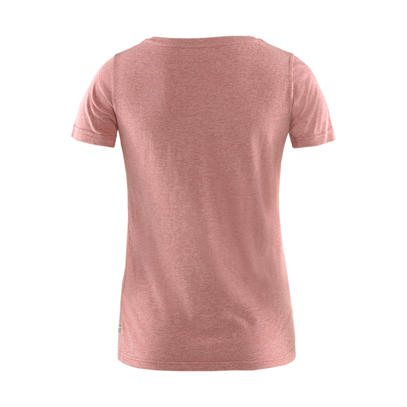 (女)【北極狐Fjallraven】1960 Logo T Shirt W 短袖T恤-乾燥玫瑰 83513-300-細節圖2