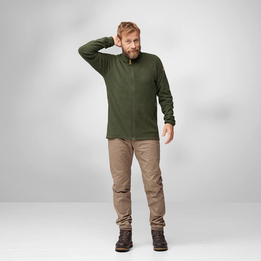 (男)【北極狐Fjallraven】Övik Lite Fleece 保暖夾克-暗深藍 12600217-555-細節圖3
