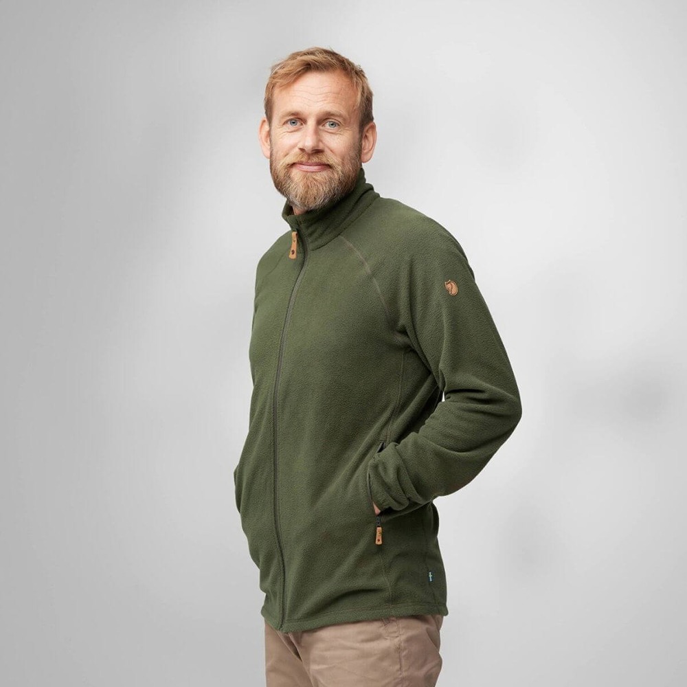 (男)【北極狐Fjallraven】Övik Lite Fleece 保暖夾克-暗深藍 12600217-555-細節圖5
