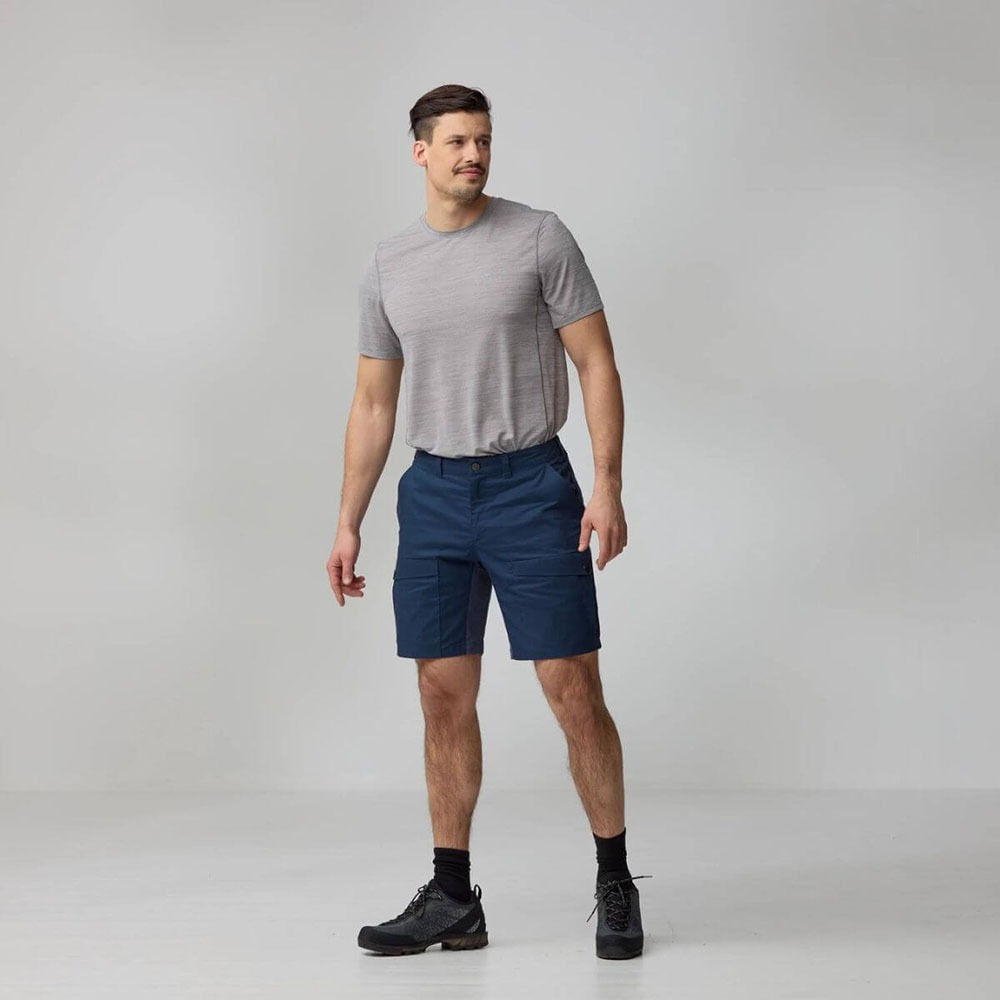 (男)【北極狐Fjallraven】 Abisko Hybrid Trail 短褲-月桂綠 122002-625-細節圖3