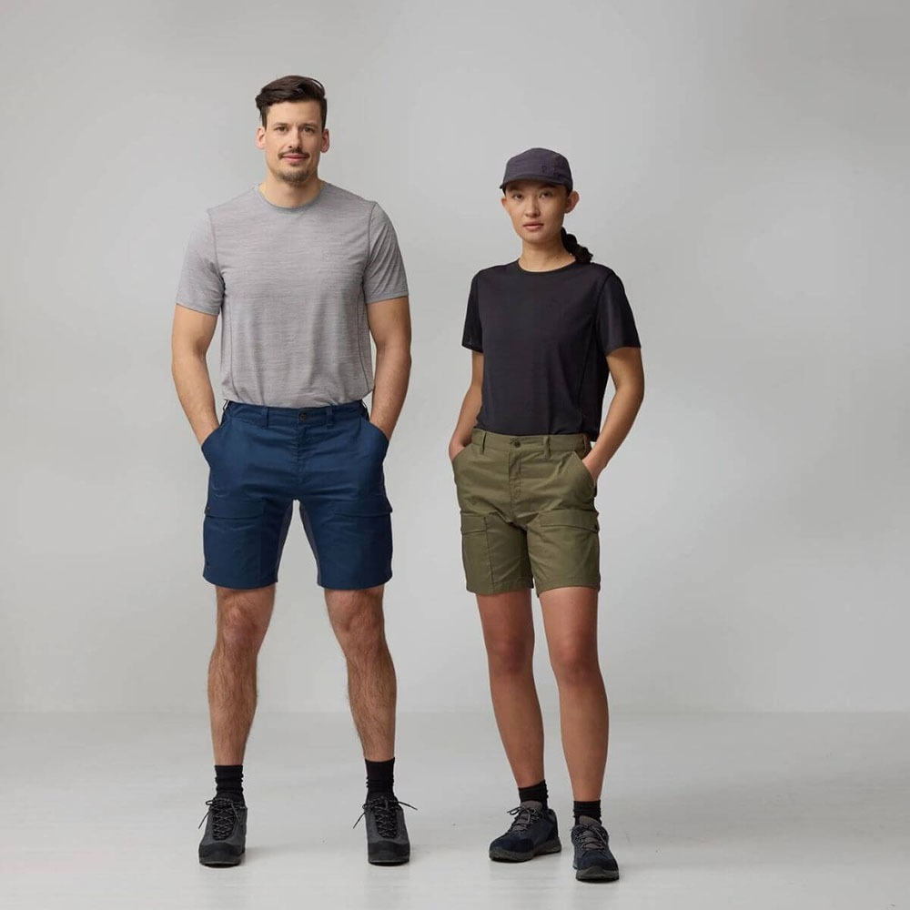 (男)【北極狐Fjallraven】 Abisko Hybrid Trail 短褲-月桂綠 122002-625-細節圖8