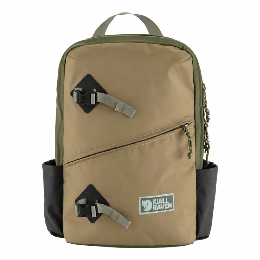 【北極狐Fjallraven】Vardag Backpack 17L後背包-煤炭黑/綠黏土 23200300-細節圖2