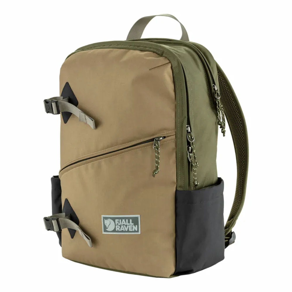 【北極狐Fjallraven】Vardag Backpack 17L後背包-煤炭黑/綠黏土 23200300-細節圖4