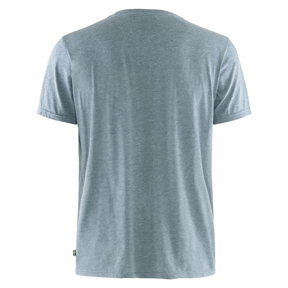 (男)【北極狐Fjallraven】Logo T Shirt M 短袖T恤-大叔藍/麻花 87310-520-999-細節圖2