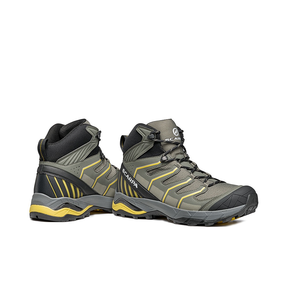 特惠出清 (男)【SCARPA】Maverick MID GTX 中筒越野登山鞋-綠(剩43號) 63090-200-細節圖7