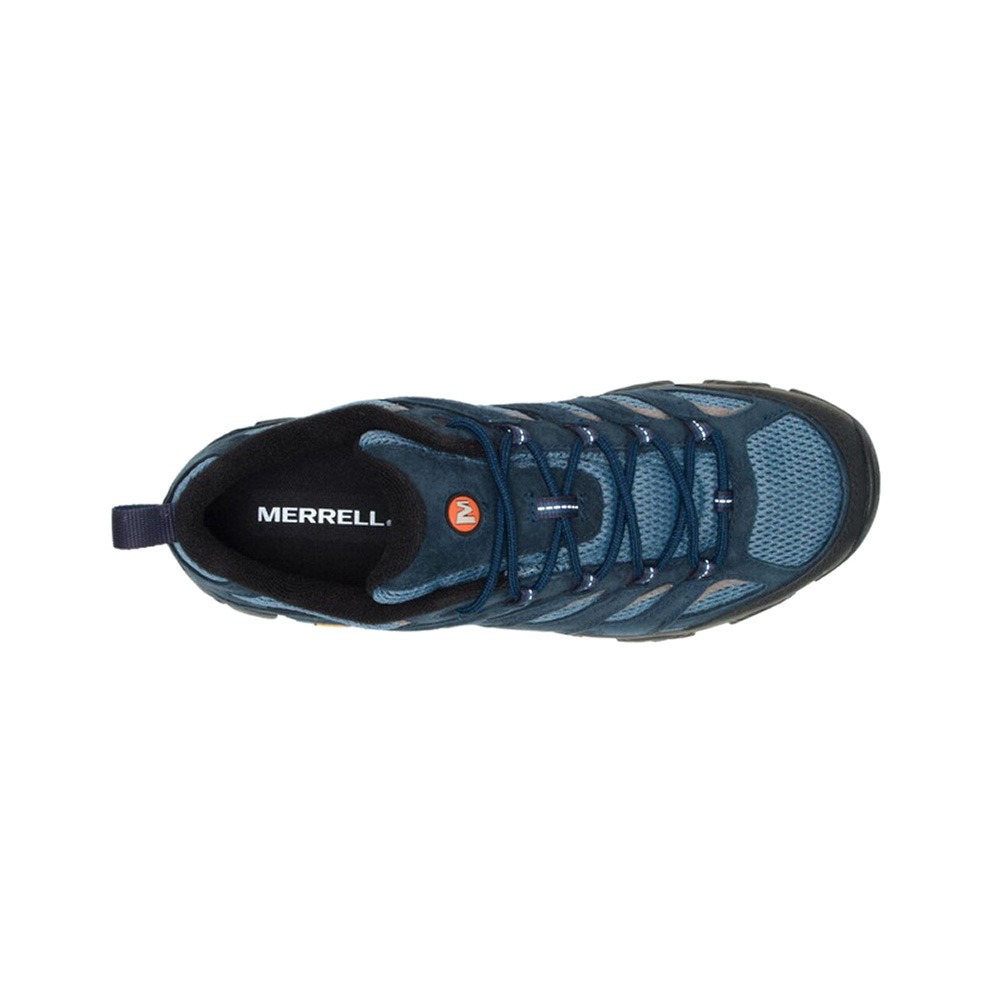 (男)【MERRELL】MOAB 3 GTX 越野鞋(Vibram TC5+黃金大底)-深海軍藍 ML135533-細節圖4