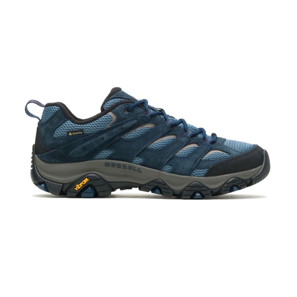 (男)【MERRELL】MOAB 3 GTX 越野鞋(Vibram TC5+黃金大底)-深海軍藍 ML135533-細節圖5