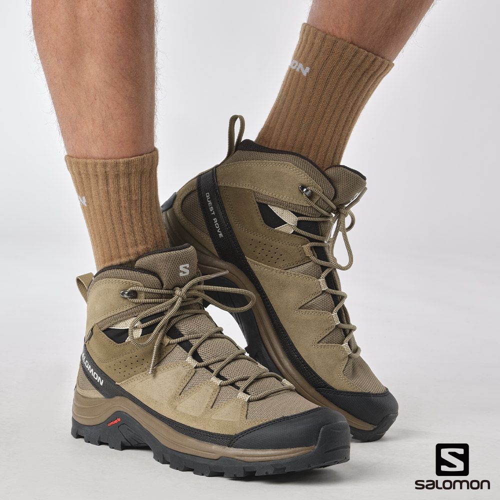 *特惠出清*(男)【SALOMON】QUEST ROVE GTX 高筒登山鞋-棕褐黑 L47181400-細節圖7