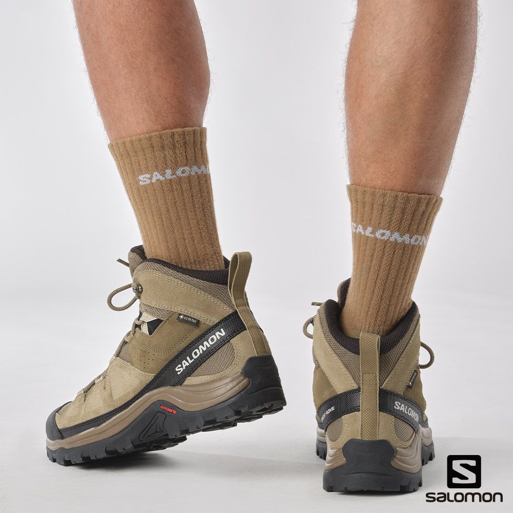 *特惠出清*(男)【SALOMON】QUEST ROVE GTX 高筒登山鞋-棕褐黑 L47181400-細節圖8