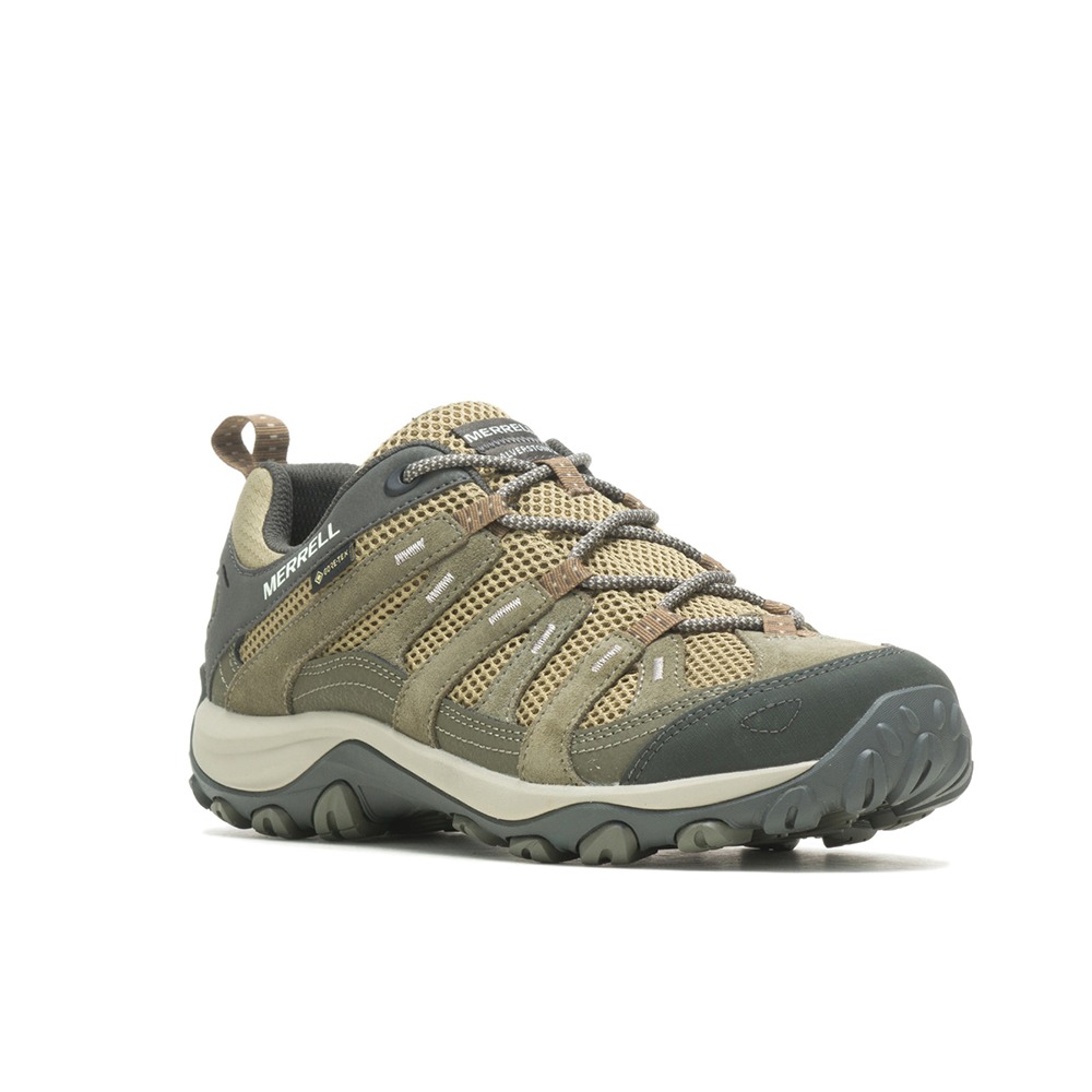 (男)【MERRELL】ALVERSTONE 2 GORE-TEX 防水健行鞋 褐綠灰 ML036905-細節圖3