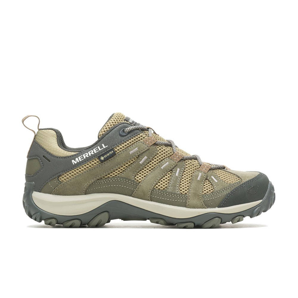 (男)【MERRELL】ALVERSTONE 2 GORE-TEX 防水健行鞋 褐綠灰 ML036905-細節圖4
