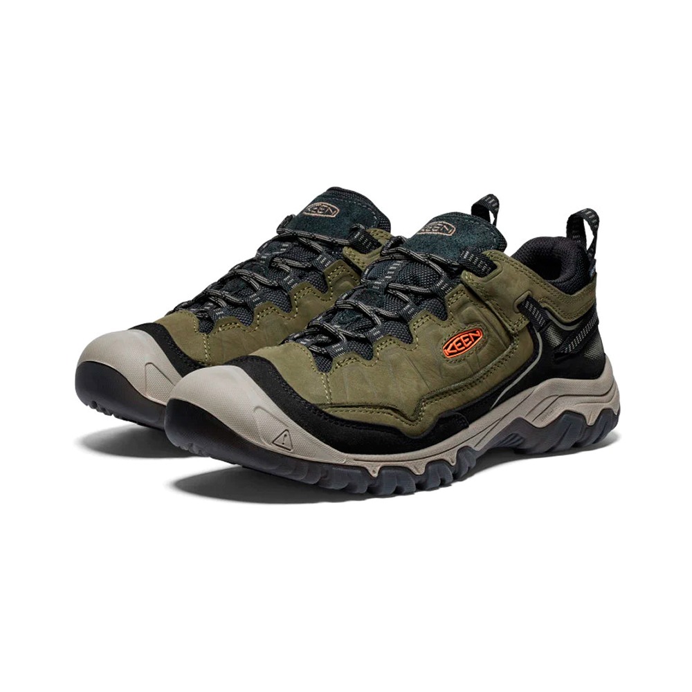 (男)【KEEN】Targhee IV Waterproof  越野鞋(剩US8)-暗綠黑 241-1028996-細節圖4