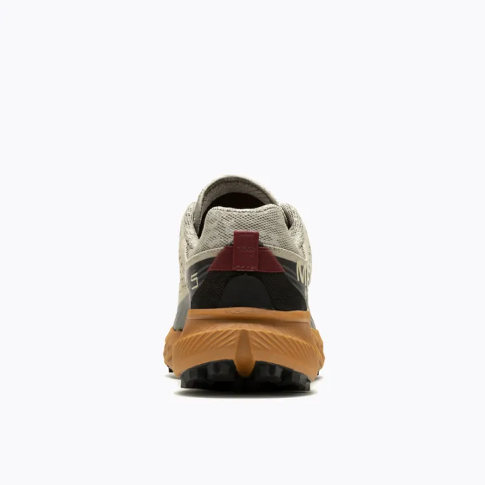 (男)【MERRELL】AGILITY PEAK 5 GTX輕量戶外越野跑鞋(黃金大底)-卡其灰 ML067749-細節圖5