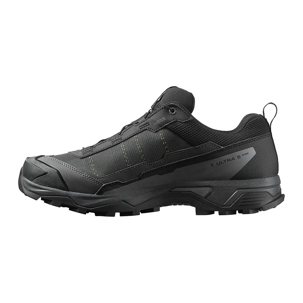 (男)【SALOMON】X ULTRA 5 Gore-tex 低筒登山鞋(寬楦)-黑灰 L47727400-細節圖2