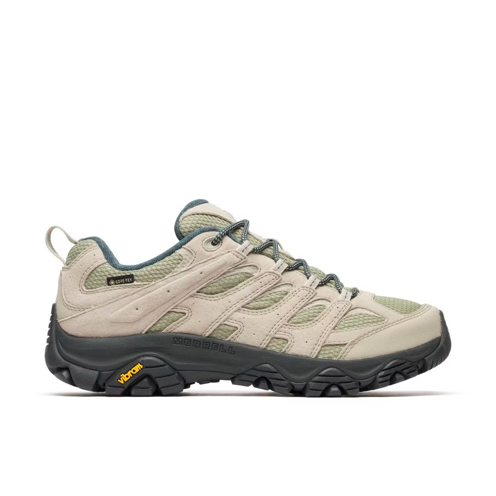 (男)【MERRELL】Moab 3 Gore-Tex 防水登山健行鞋-淺綠色 ML066071-細節圖2