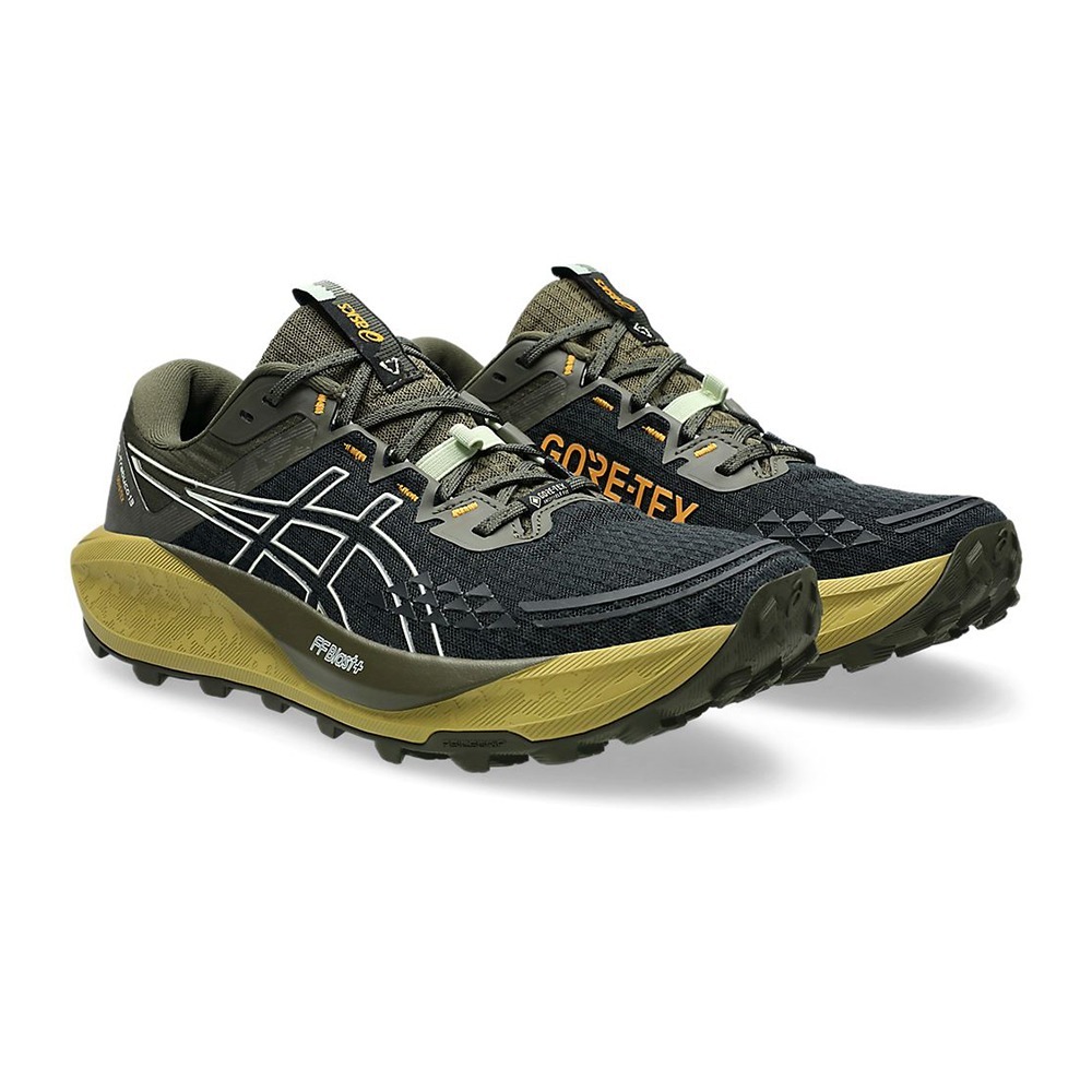 (男)【亞瑟士ASICS】GEL-TRABUCO 13 GTX 防水系列越野跑鞋-深綠 1011B978-003-細節圖2