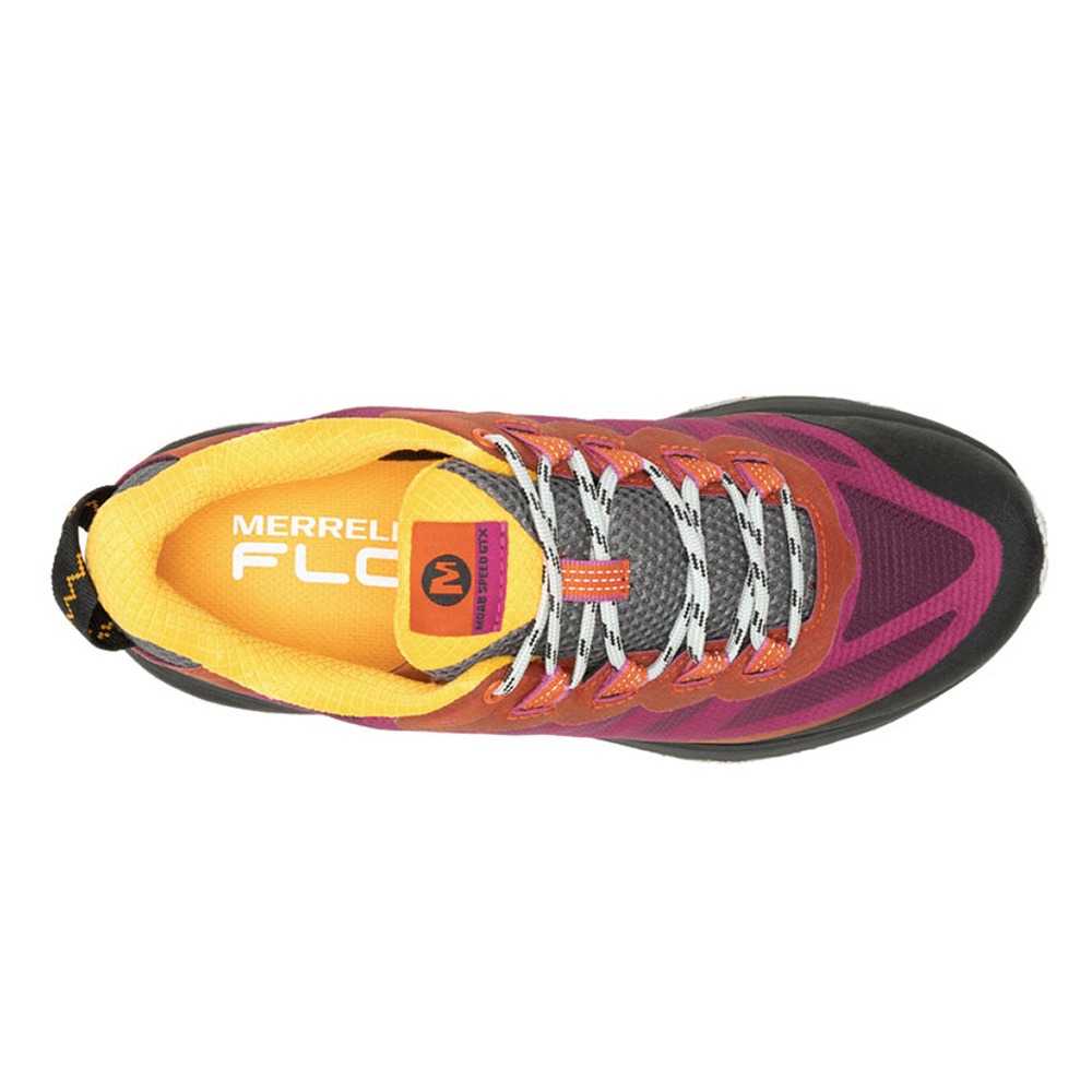 *過季出清*(女)【MERRELL】MOAB SPEED GTX 越野鞋(黃金大底)-橘紫桃黑黃 ML067494-細節圖3