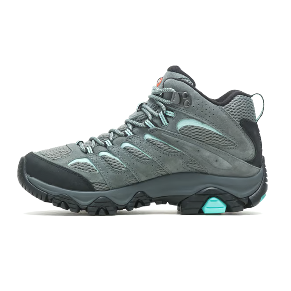 *零碼出清*(女)【MERRELL】MOAB 3 GTX 中筒越野鞋 黃金大底(剩US6.5)-灰藍黑ML036306-細節圖3